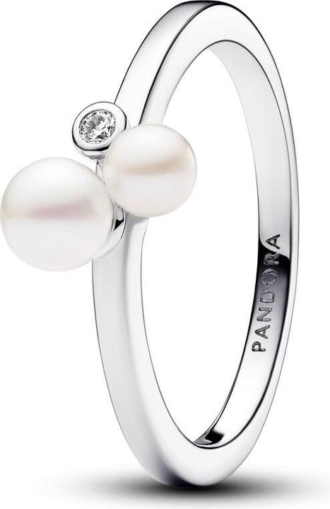 Produktbild Pandora Duo Behandelte Süsswasserzuchtperlen Ring (60, 925 Silber)