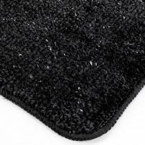 Actual product image Douceur D'intérieur bath mat, black, 75x45x1, plain microfiber + fi (45 x 75 cm)