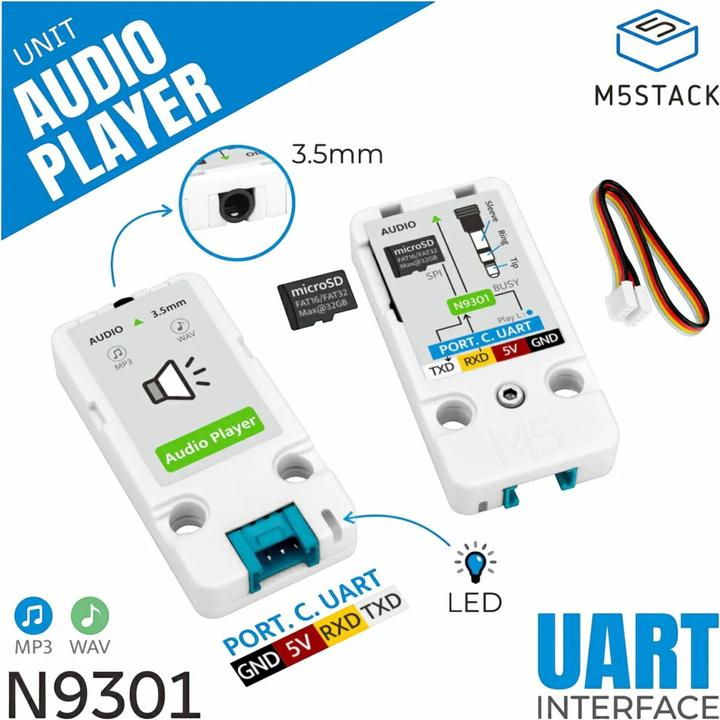 Produktbild M5Stack Audio Player Unit N9301