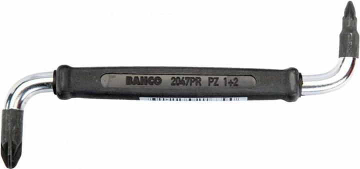 Actual product image Bahco Hex key L-wrenches for Pozidriv screws (PZ1 and PZ2 x 100 mm), double-angled