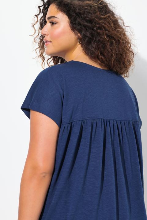 Produktbild Ulla Popken T-Shirt, La Mer, V-Ausschnitt, Halbarm (58)