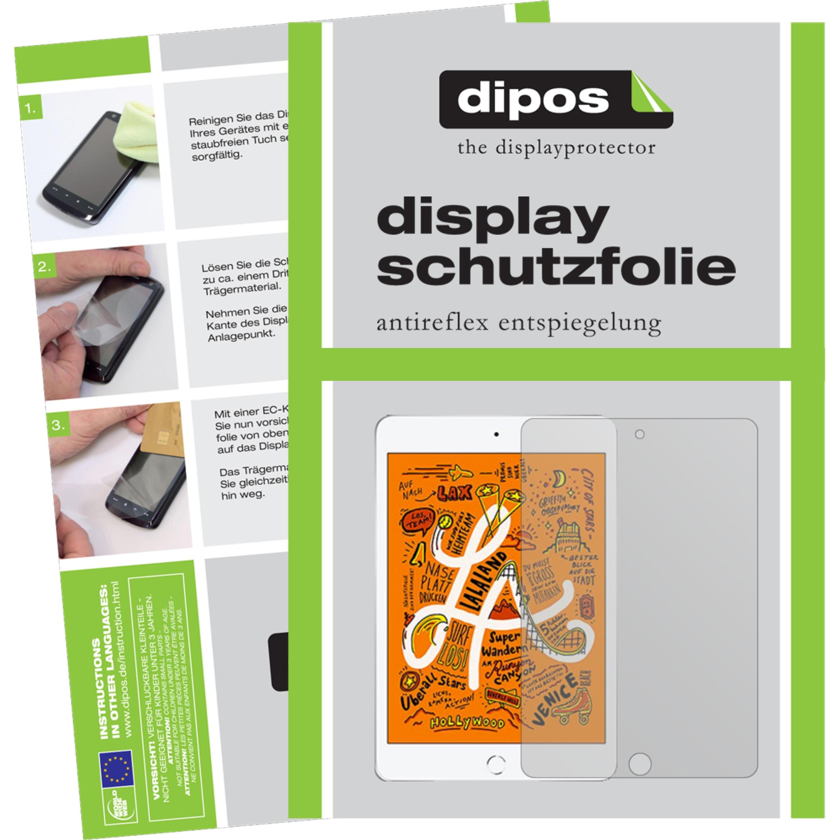 Dipos Displayschutzfolie Antireflex (2 Stück, iPad mini 2019 (5. Gen)), Tablet Schutzfolie