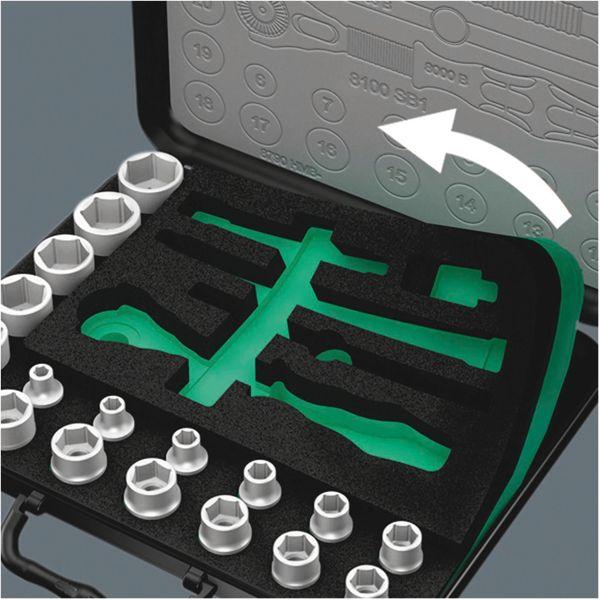 Produktbild Wera 8100 SC 2 Zyklop Speed-Knarrensatz (32 mm, 18 mm, 11 mm, 12 mm, 20 mm, 19 mm, 27 mm, 15 mm, 25 mm, 13 mm, 21 mm, 14 mm, 29 mm, 10  mm, 30 mm, 23 mm, 26 mm, 22 mm, 17 mm, 28 mm, 16 mm, 24 mm, 31 mm)