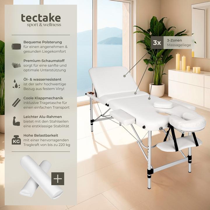 Produktbild tectake 3 Zonen Massageliege