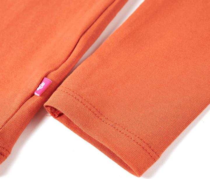 Produktbild VidaXL Kinder-Langarmshirt Dunkelorange 128,Material: 95 (128)
