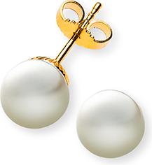 Image du produit Natsumi Schmuck Boucles d'oreilles perle or jaune 18K/750 Ø 7.5-8.0mm (750/18 K Or jaune)