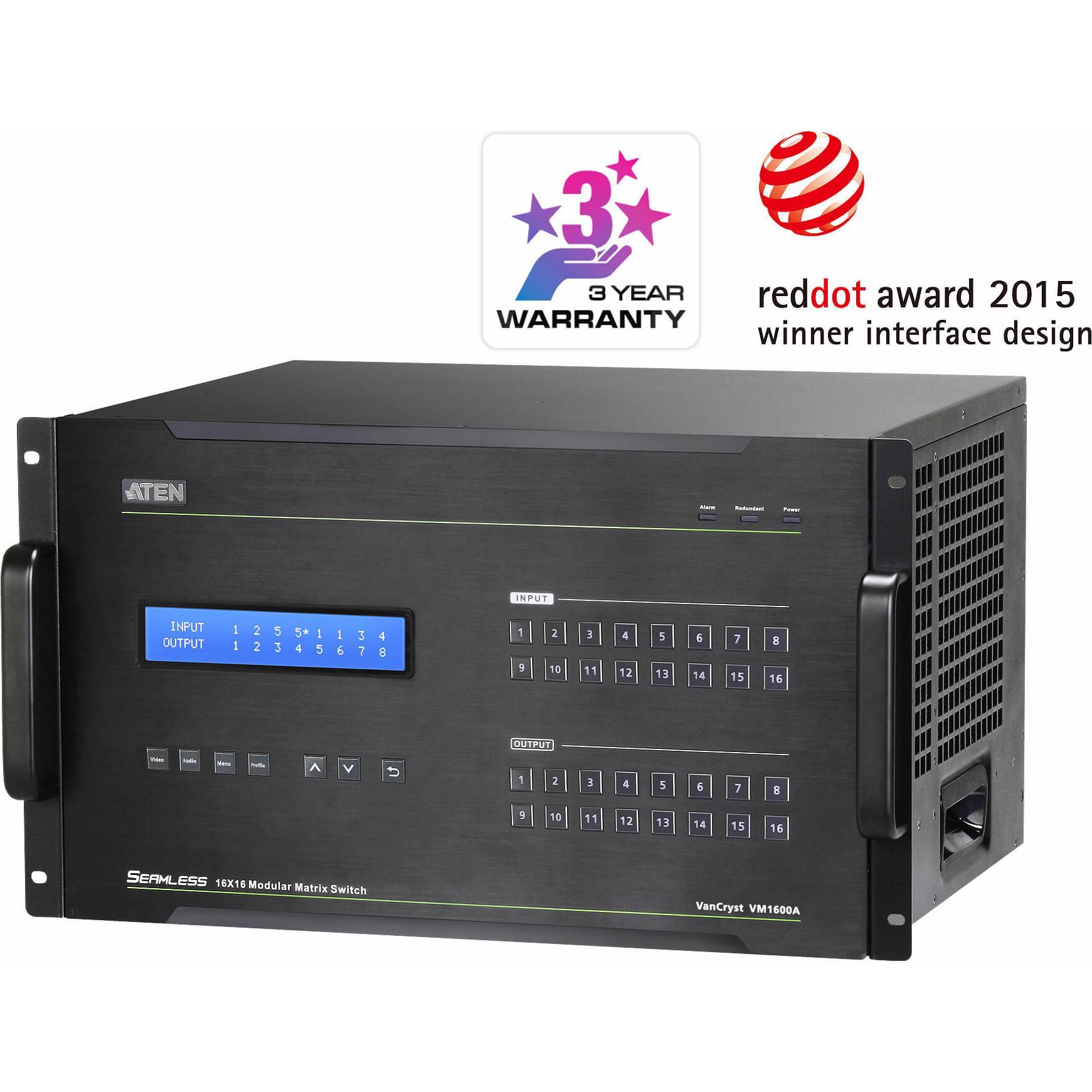 Thumbnail - Aten HDMI-Video-Matrix-Switch, KVM Switch, Schwarz