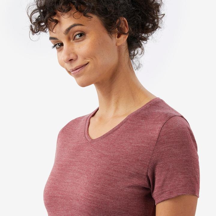 Produktbild Forclaz Women’s Short-Sleeved Merino Wool T-shirt, Merino Fresh - Brown (L)