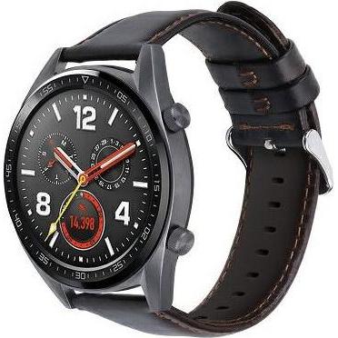 Beline Smartwatch-Lederarmband, Schwarz, 22 mm, Smartwatch