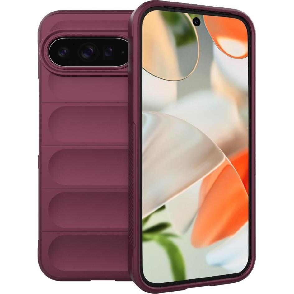 Screenguard CloudCase Copertura per Google Pixel 9 Pro XL (Google Pixel 9 Pro XL), Cover smartphone, Rosso