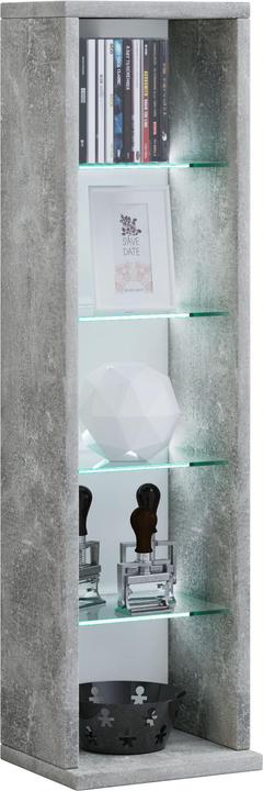 Produktbild VCM Holz CD DVD Stand Regal Rasato mit Glasböden (21 x 14 x 77 cm)