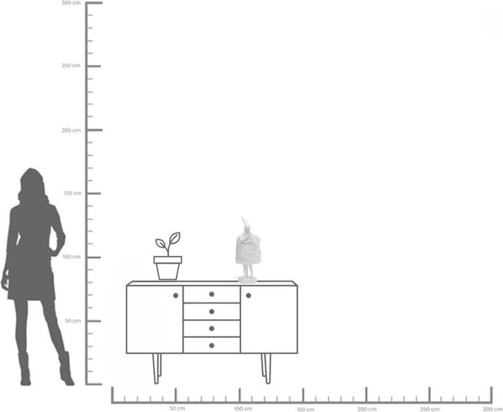 Produktbild Kare Design Tischleuchte Animal Rabbit Fur Weiss/Silber 50cm (E14)