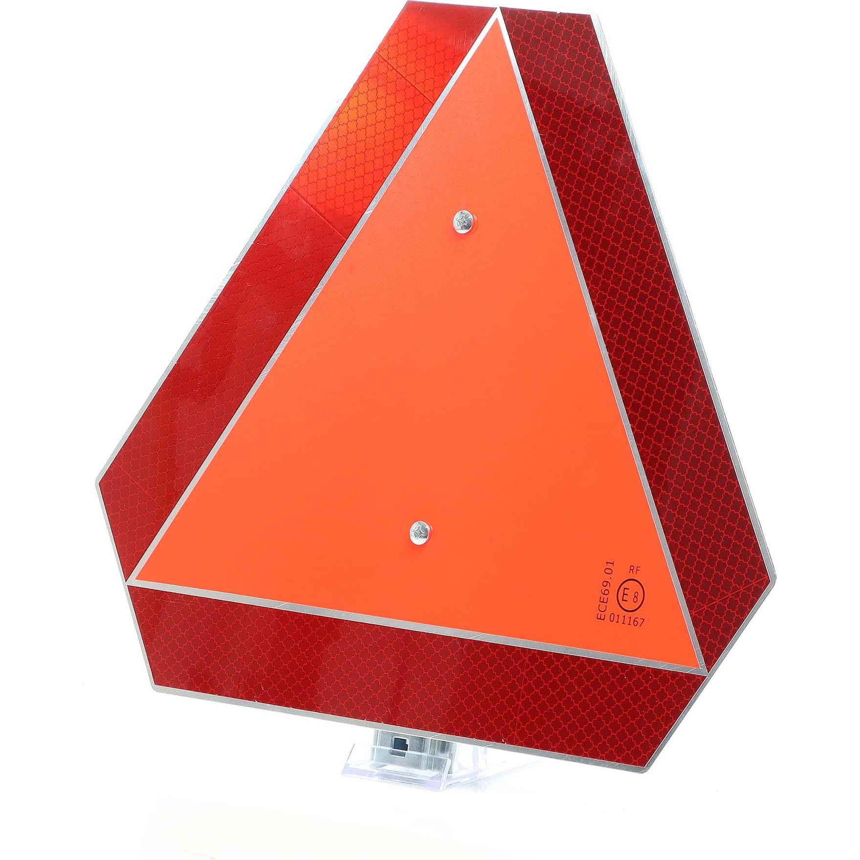 Wiltec, Pannenhilfe, reflektierende Warntafel bis 40km/h Warnschild Heck Kennzeichnungstafel