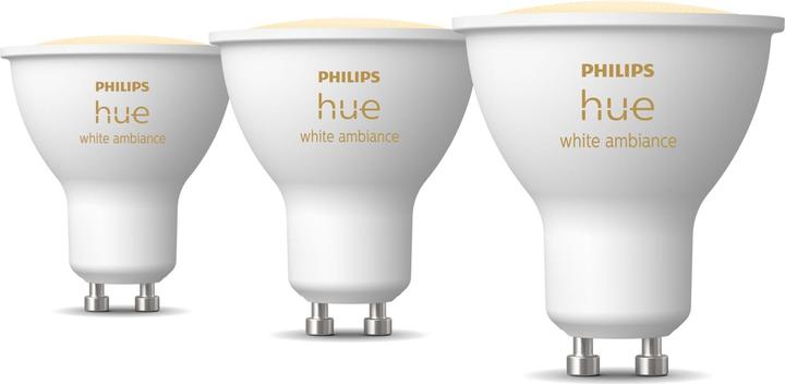 Philips Hue White Ambiance (GU10, 400 lm, 3x)