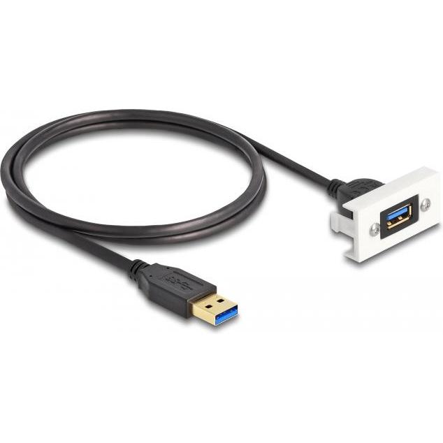 Thumbnail - Delock Easy 45 Modul SuperSpeed USB (1 m, USB 3.2 Gen 1), USB Kabel