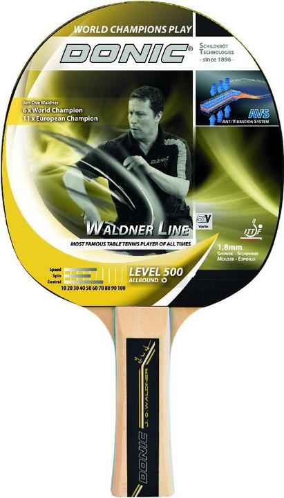 Image du produit Donic Schildkröt Table tennis bat DONIC Waldner 500 ITTF approved