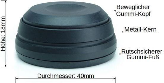 Actual product image keepdrum SSA300 Speaker feet Vibration damper
