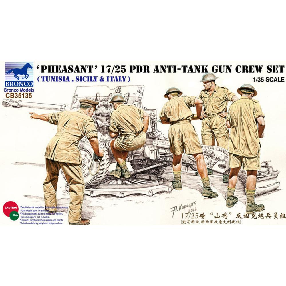 Bronco 17/25 pdr Anti-Tank Gun Crew Set