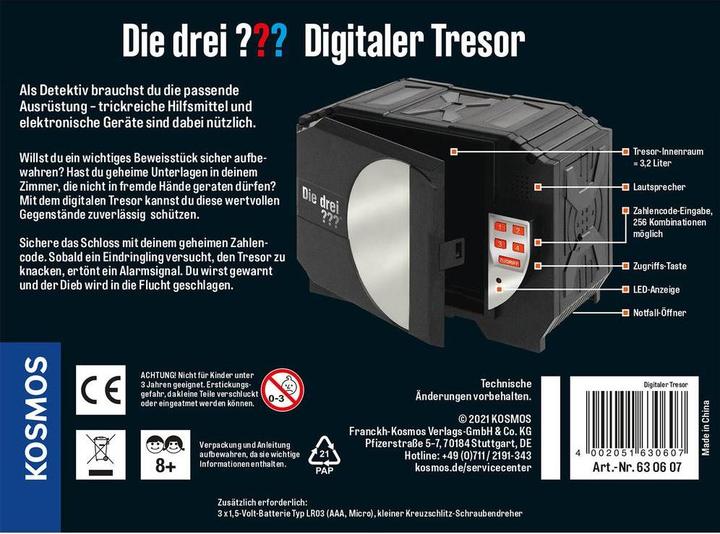 Produktbild Kosmos Die drei??? Digitaler Tresor