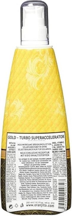 Actual product image Oranjito Max. Effect Gold Turbo (Self tanning foam, 250 ml)