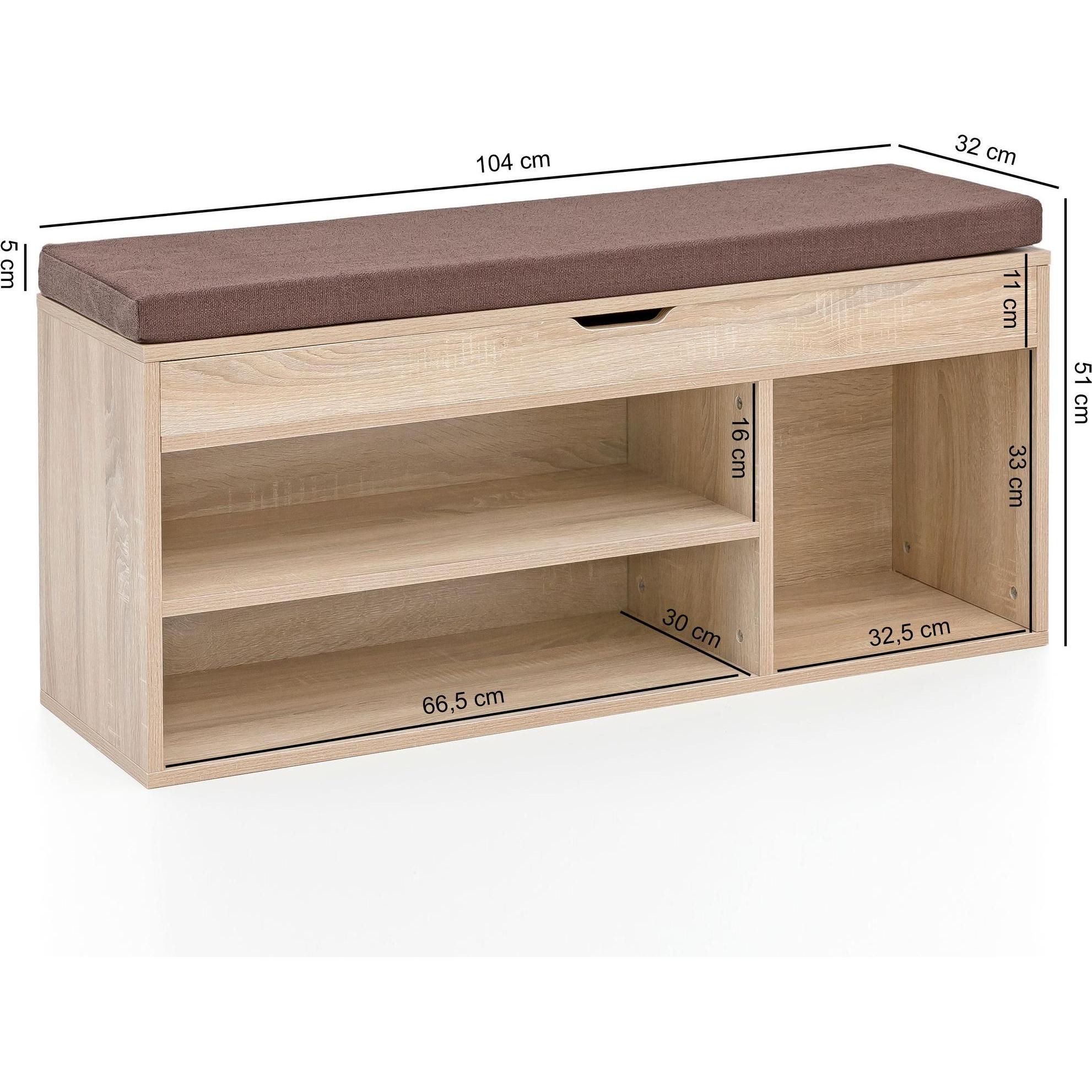 Thumbnail - Wohnling, Schuhschrank, Reece (104 x 32 x 51 cm)