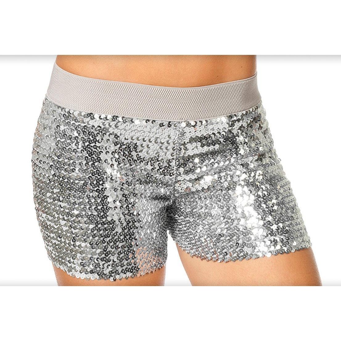 Metamorph Pailletten Hotpants silber (36, 37, 38)