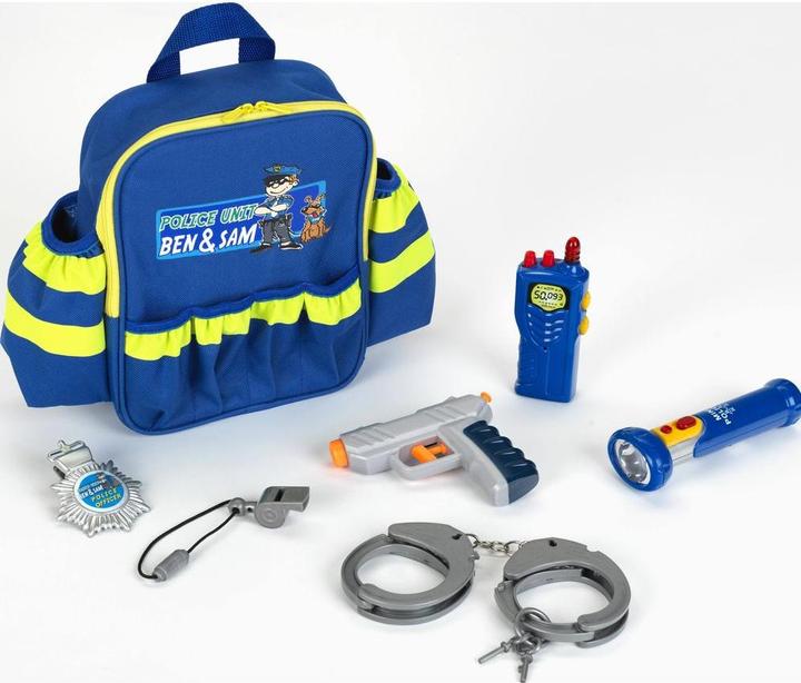 Police Unit Ben & Sam Polizei-Rucksack mit Zubehör