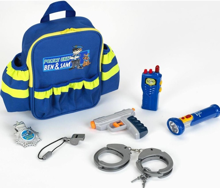 Police Unit Ben & Sam police rucksack with accessories