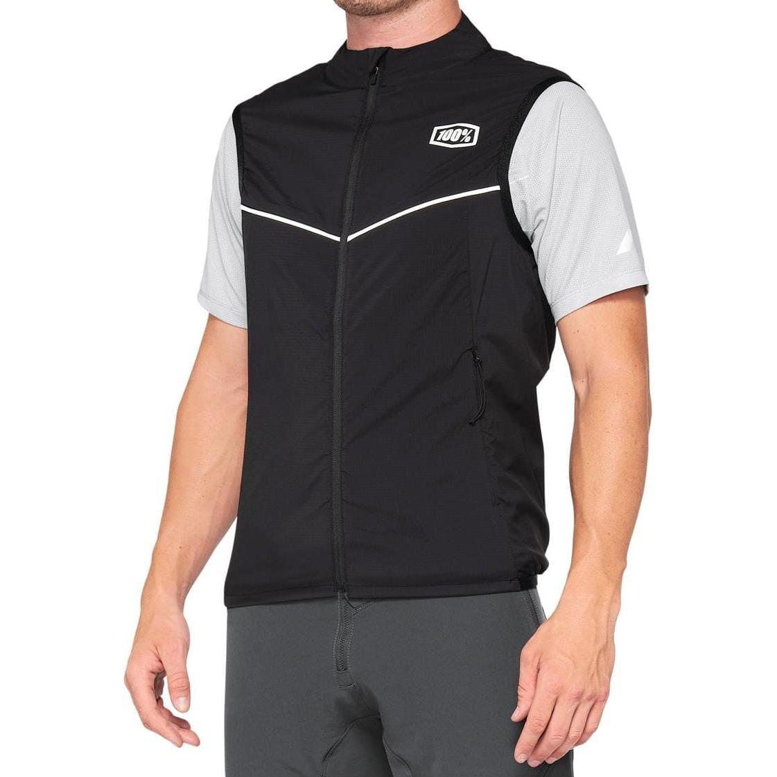 100%, Herren, Jacke, Corridor Vest (S), Schwarz, S