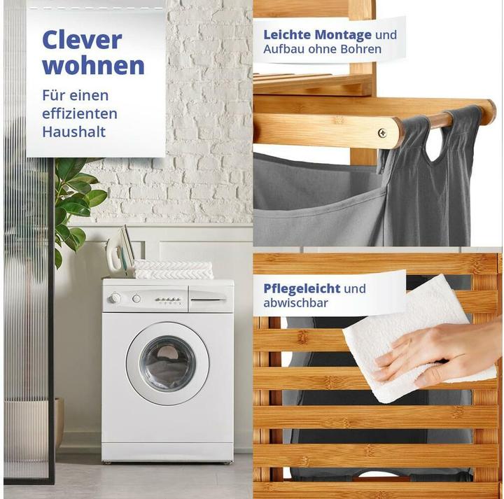 Actual product image Lumaland Wäschekorb (60 l)