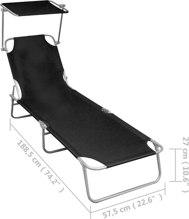 Immagine prodotto vidaXL Sonnenliege (188.50 cm)