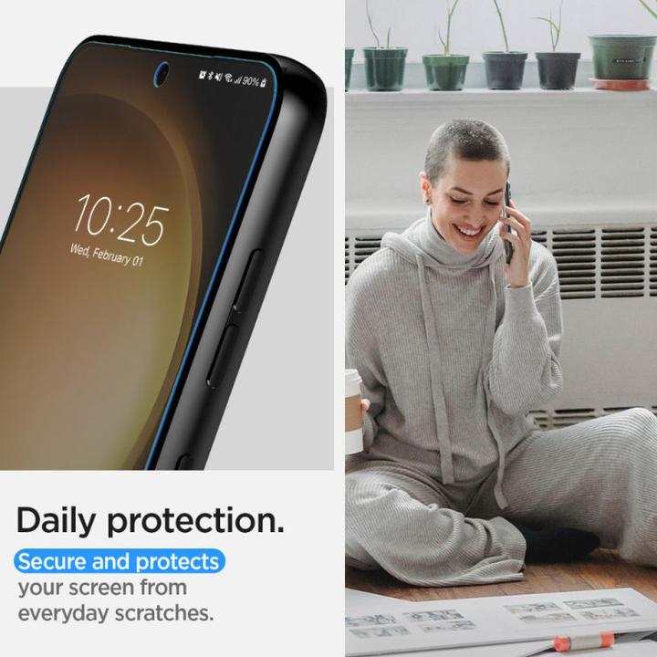Actual product image Spigen Folia Neo Flex Sam S23 2szt aplikacja na mokro AFL05957 (2 Piece, Samsung Galaxy S23)