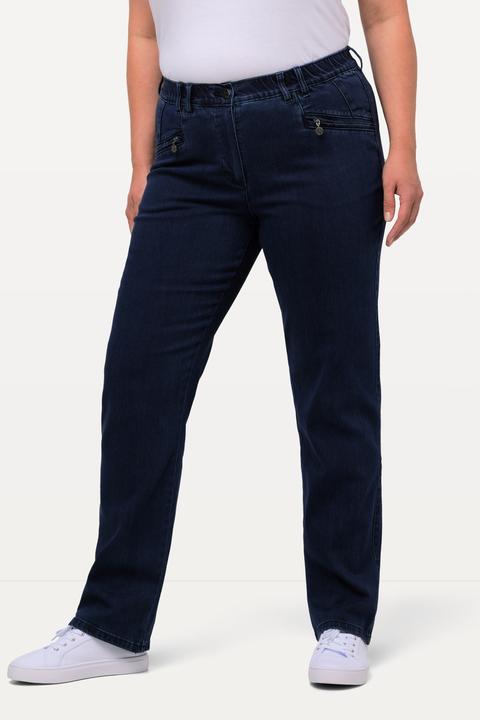 Immagine prodotto Ulla Popken Jeans modello Mony con taglio della gamba conico e tasche con zip (44)