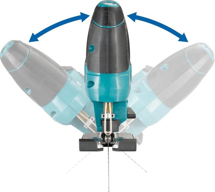 Actual product image Makita DJV 184 RTJ Battery Pendulum Jigsaw 18 V Brushless + 2x Battery 5,0 Ah + Charger + Makpac