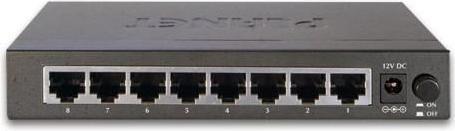 Produktbild Digitus 8 x 1000Base-T 16Gbps, 8K, 1Mbit PLANET / / Unmanaged (8 Ports)
