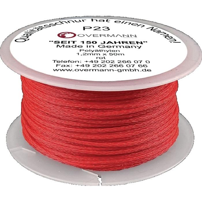HP Autozubehör, Seil, Maurerschnur Länge 20 m Ø 1 mm 15 kg Polyethylen rot (20 m)