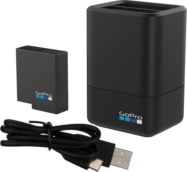 GoPro Dual charger + battery for Hero 5 / 6 / 7 (hero 5, Hero 6, Hero 7, Hero 8)