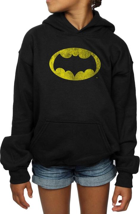 Produktbild Mädchen Batman TV Serie Distressed Logo Hoodie (116)