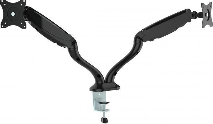 Actual product image Sbox Stand for two monitors, 33-68cm 13-27inch load 6kg per LCD VESA 75x75 and 100x100 tilt 90... (Table, 27.01", 12 kg)