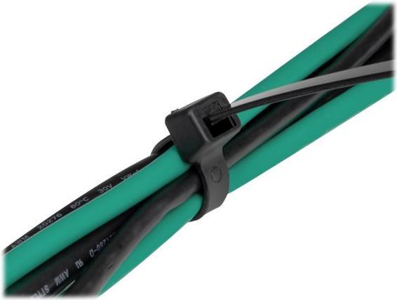 Produktbild Delock Kabelbinder hitzebeständig L 380 x B 7,6 mm schwarz 50 Stück (Kunststoffkabelbinder, 380 mm, 50 Stk.)