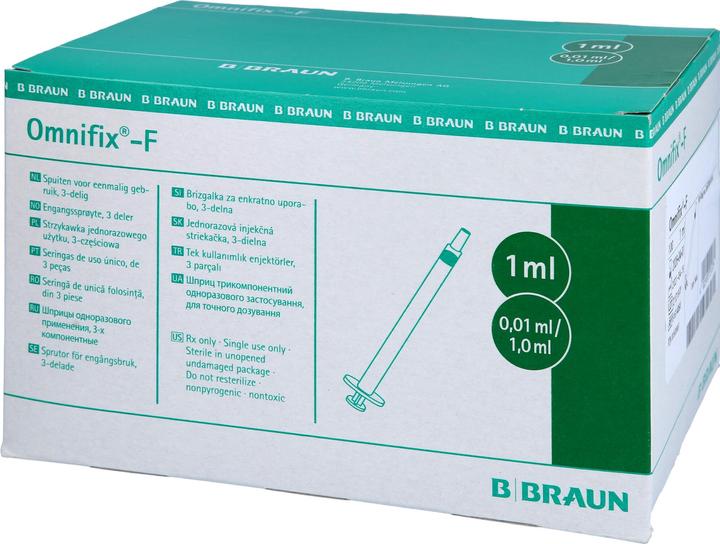 Actual product image B.Braun OMNIFIX tuberculin syringe 1ml 100