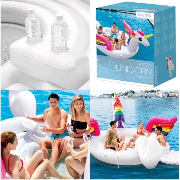 Actual product image Intex Unicorn Party Island