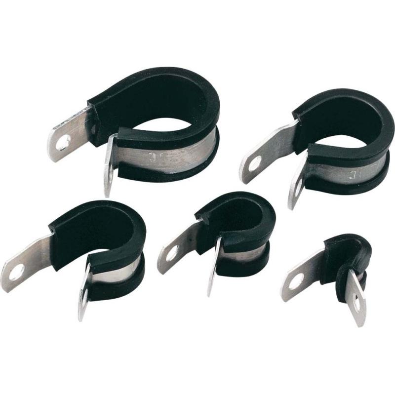 HellermannTyton, Kabelschutz + Kabelführung, Befestigungsschelle Alu P-Clip 50,8mm (Kabeldurchlass)