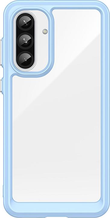 Actual product image Hurtel Back panel cover Outer Space Case for Samsung Galaxy A36 Cover with Flexible Frame - Blue (Samsung Galaxy A36)