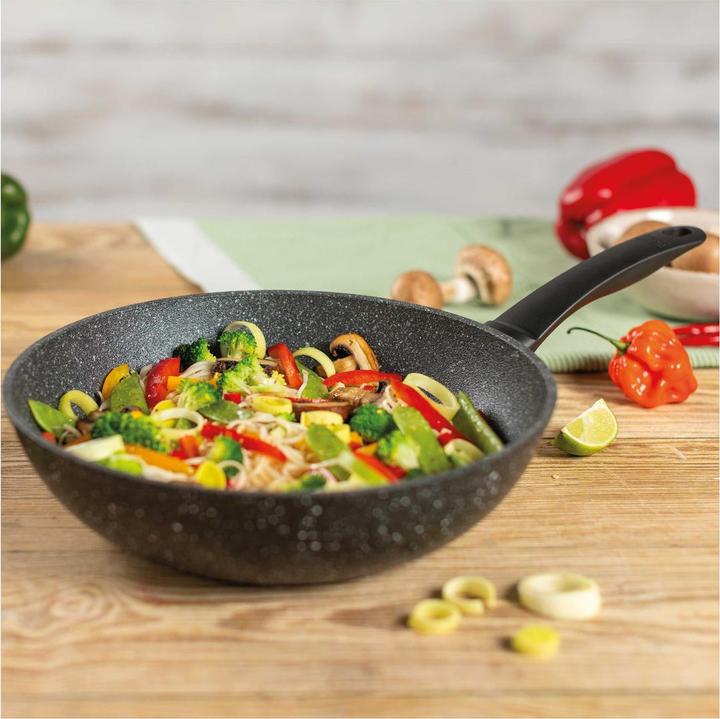 Productafbeelding Kuhn Rikon EASY INDUCTION MARBLE Wok Ø 28 cm (28 cm, Wokpan, Aluminium)
