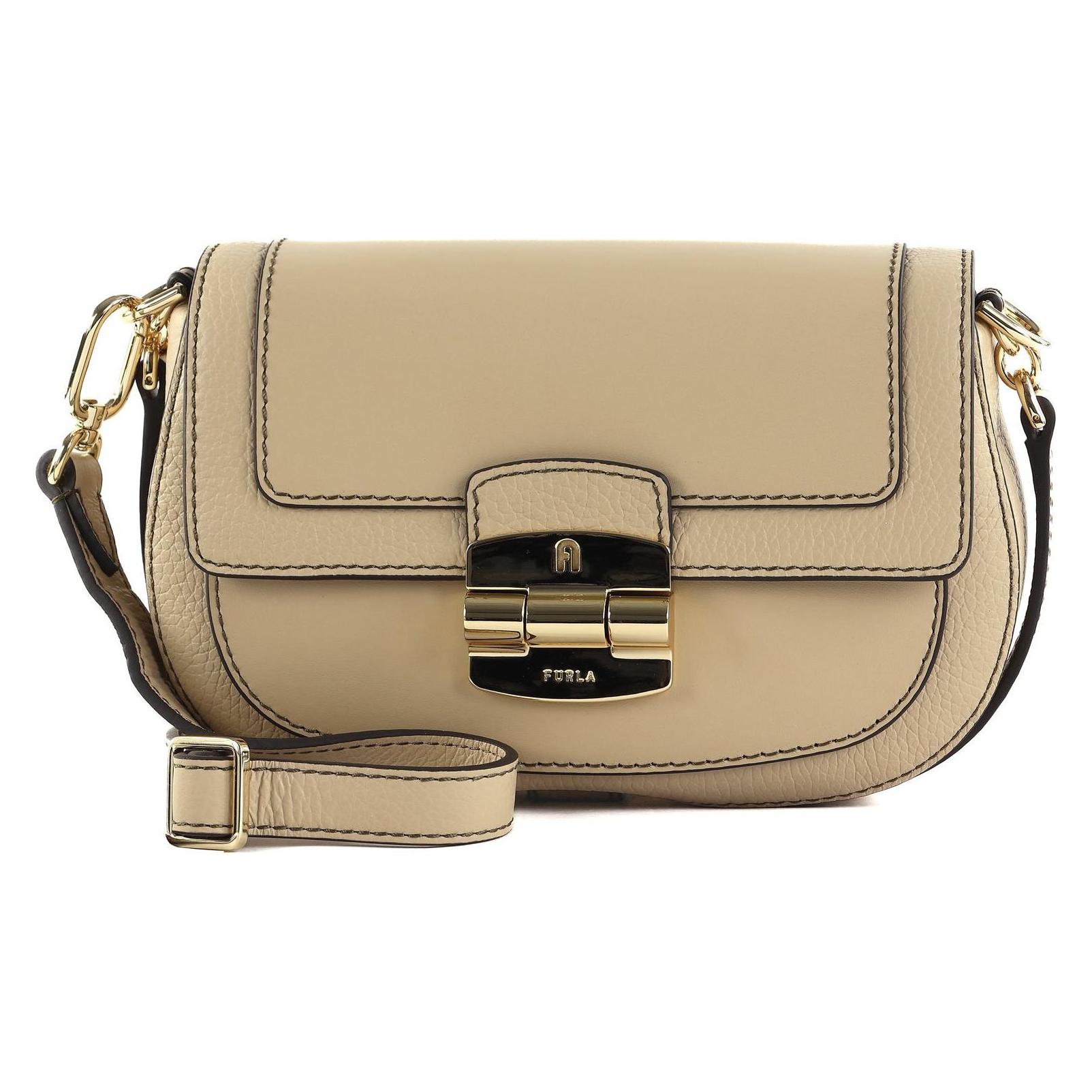Furla, Damen, Handtasche, Club 2 Crossbody Bag, Beige