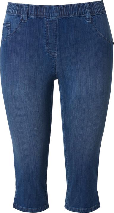 Produktbild Ulla Popken Jeans-Capri Sienna, schmales Bein, Elastikbund (50)