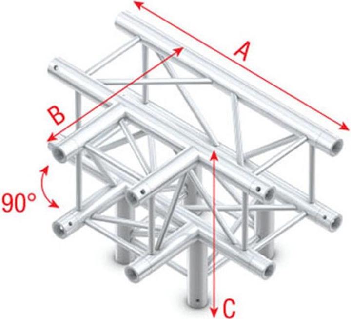 Showtec T-Cross Down 4-way