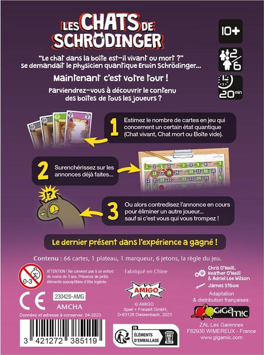 Image du produit Gigamic Les chats de Schrodinger (f) (Français)