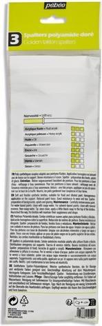 Produktbild Pebeo 3 flache goldene Polyspalter